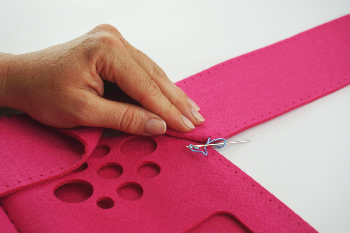 Sewing instructions for a hörbert felt bag