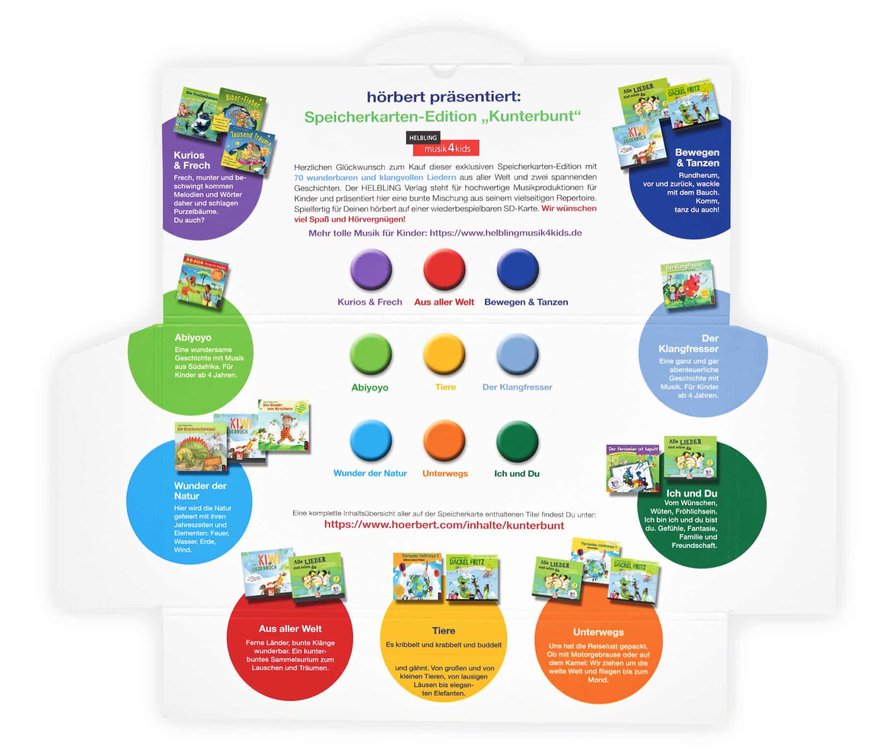 The storage card edition Kunterbunt by Helbling Verlag