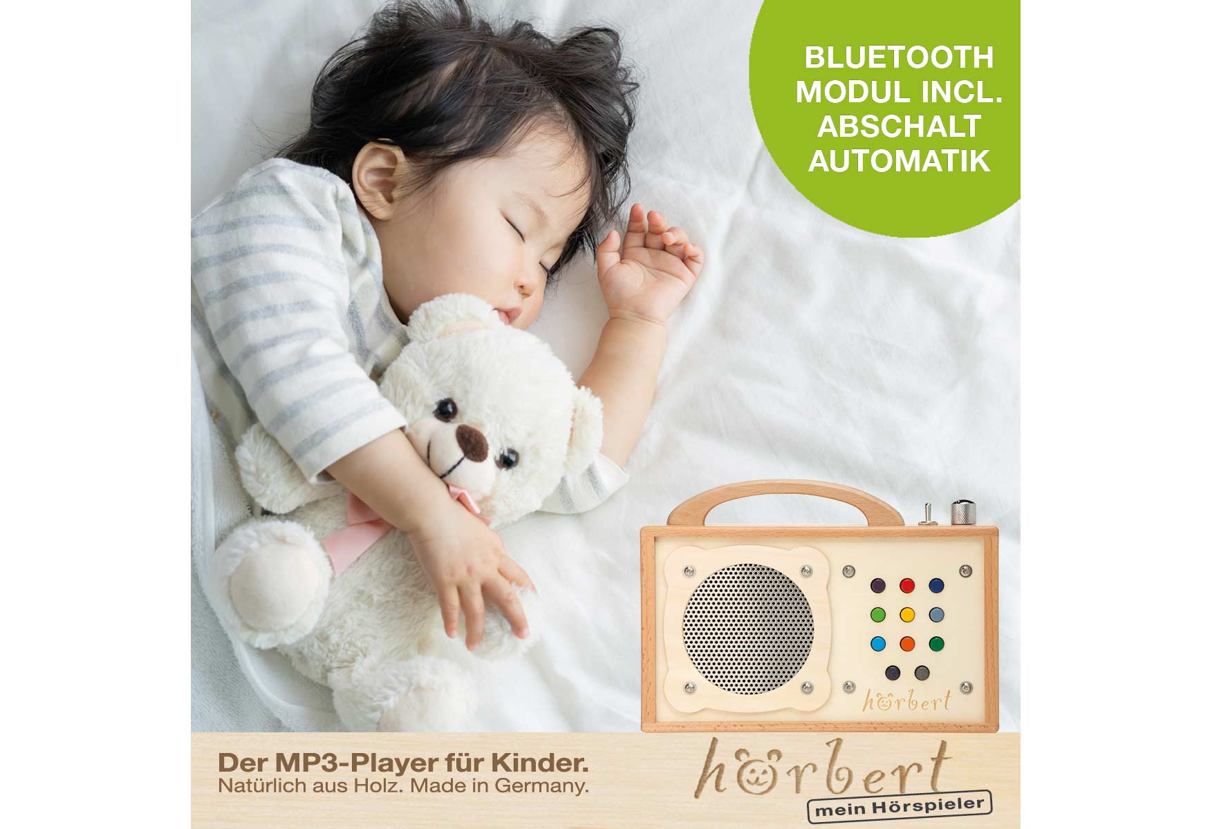 schlafendes Kind, Bluetooth hörbert