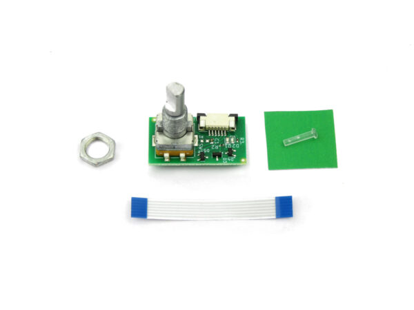 Rotary encoder with cable and nut